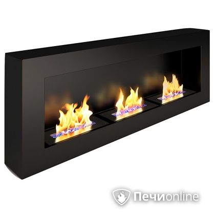 Биокамин ЭкоЛайф Fire Line black burgundy в Шымкенте